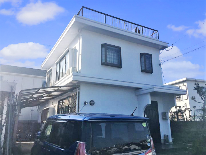 福岡市　H.K様邸　外壁塗装　陸屋根防水　20190205