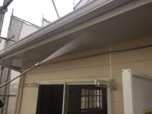 福岡県　福岡市　外壁塗装　屋根塗装　塗装専門店　スターペイント　施工事例　洗浄作業