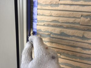 福岡　塗装工事　シーリング打ち換え　サッシ廻り　縦目地　横目地　帯上