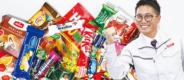 お菓子つかみ取り