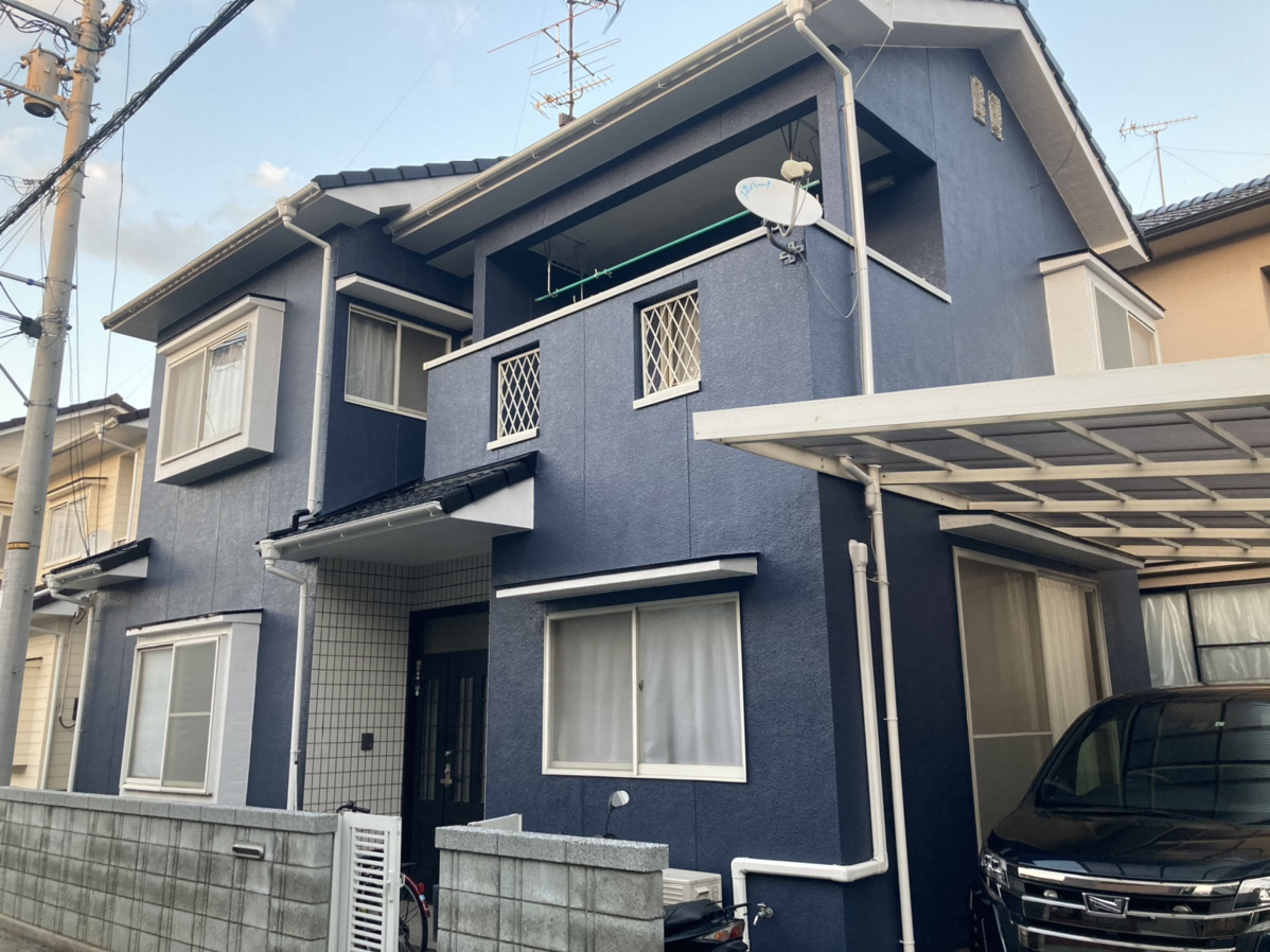 松山市　H.T様邸　外壁塗装/屋根塗装工事　2020/10/6