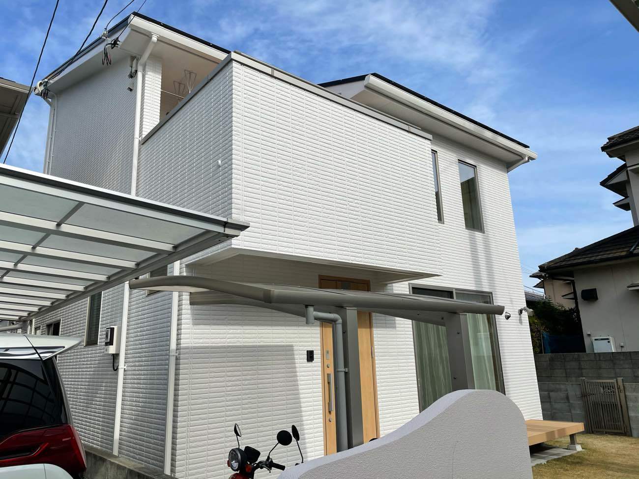 松山市　T.S様邸　外壁塗装/屋根塗装/外塀塗装　2021/1/5