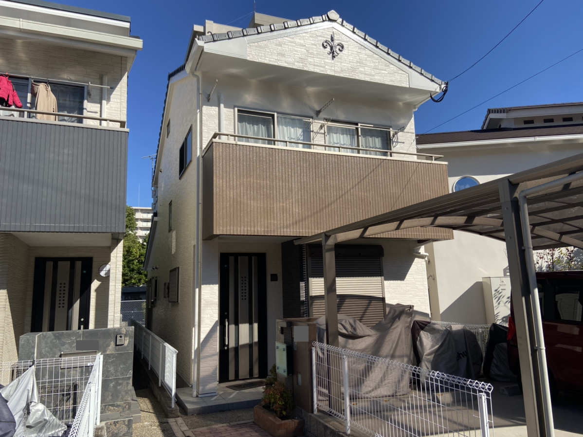 福岡市　匿名様邸　外壁塗装　20210104