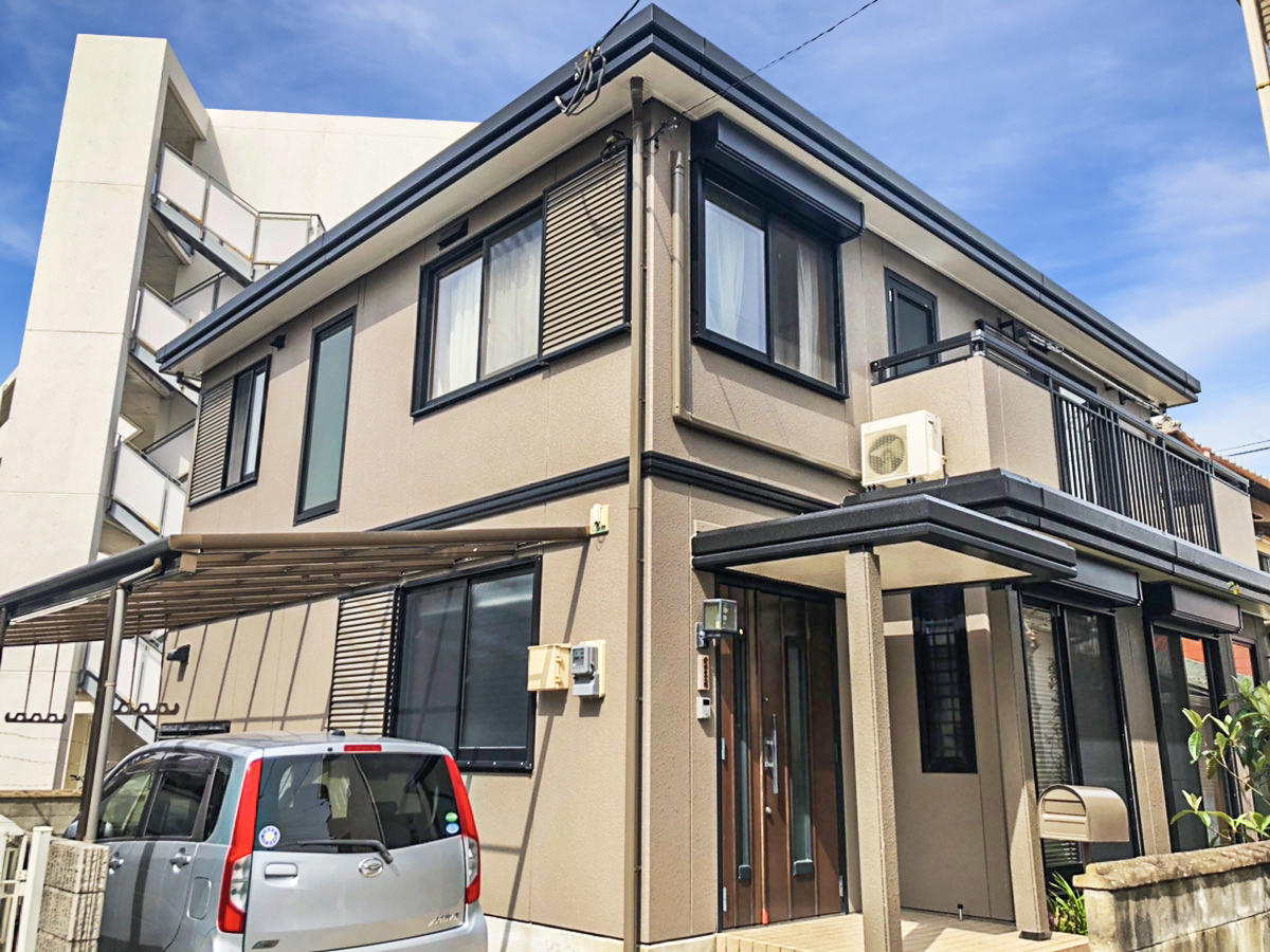 糸島市　K.M様邸　外壁塗装　20210402