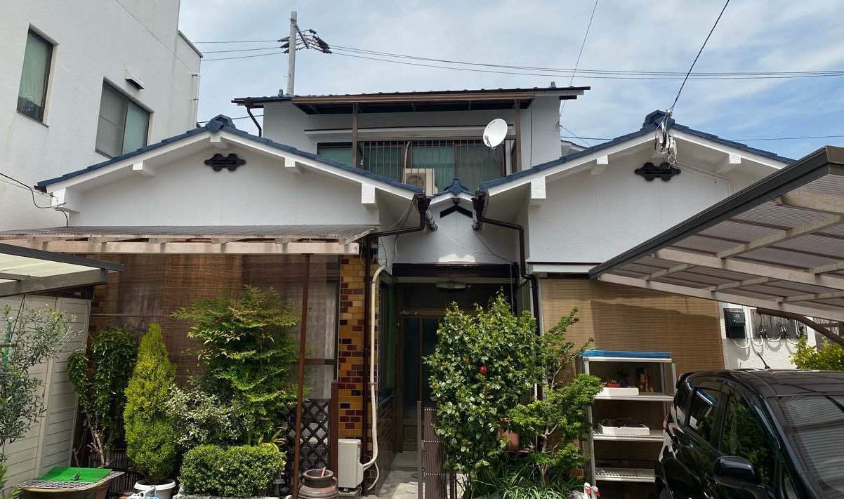 松山市　匿名様邸　外壁塗装/屋根塗装/ブロック塀新設工事　2021/4/25