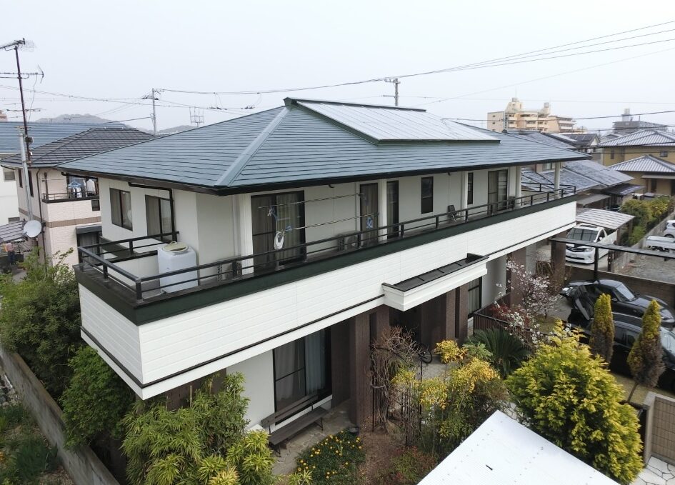 松山市　佐伯様邸　屋根塗装　2021/4/10