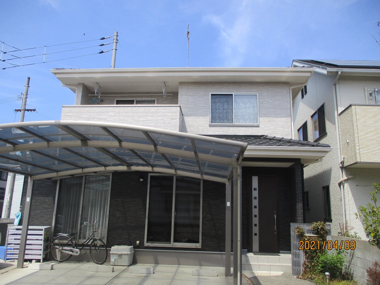 松山市　K.K様邸　外壁塗装　2021/4/11