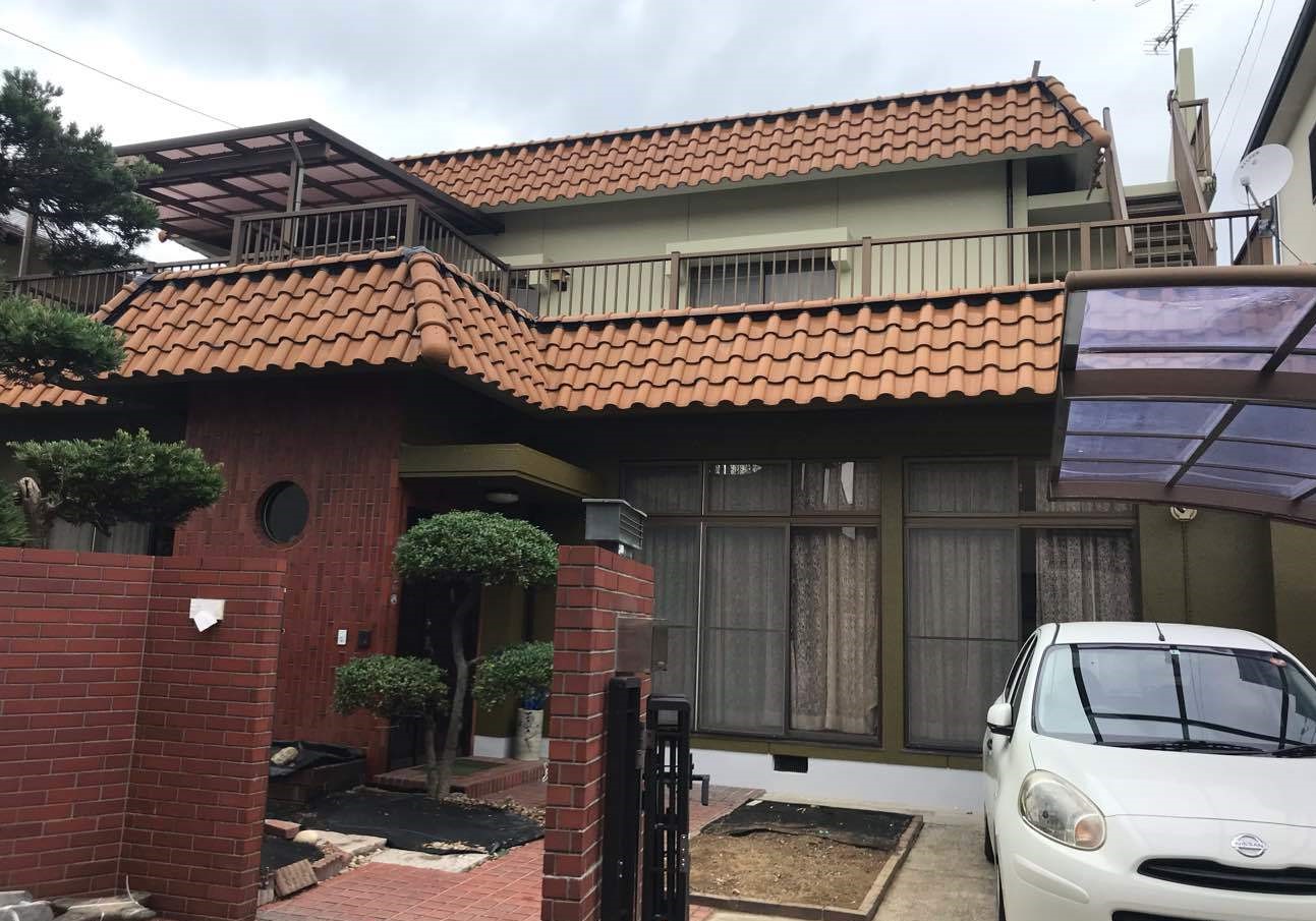 松山市　Y.O様邸　外壁塗装/屋根補修/陸屋根防水　2021/7/9