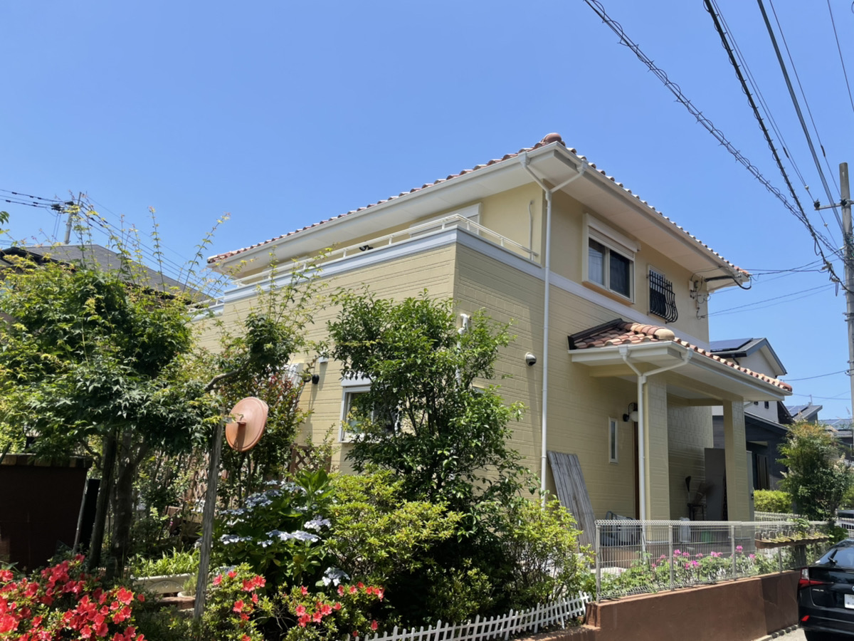 遠賀郡　匿名様邸　外壁塗装工事　20210712