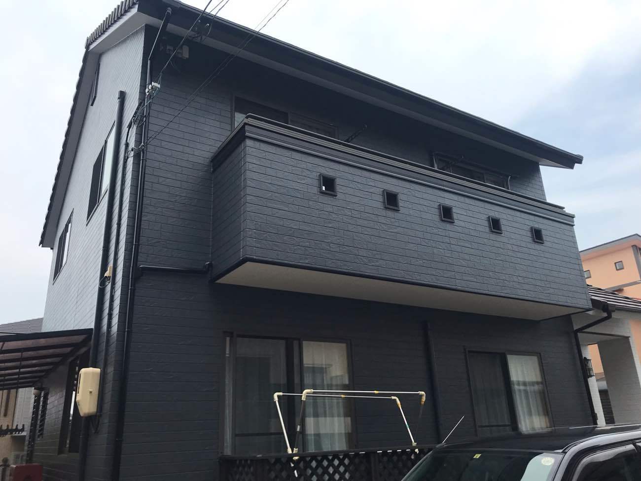 新居浜市　藤田様邸　外壁塗装　2021/9/11