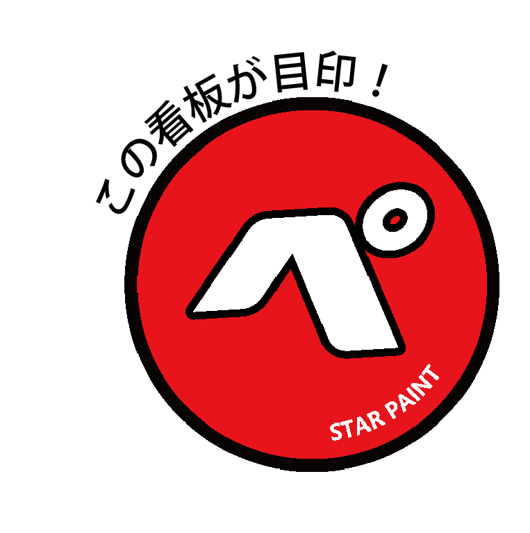 この看板が目印