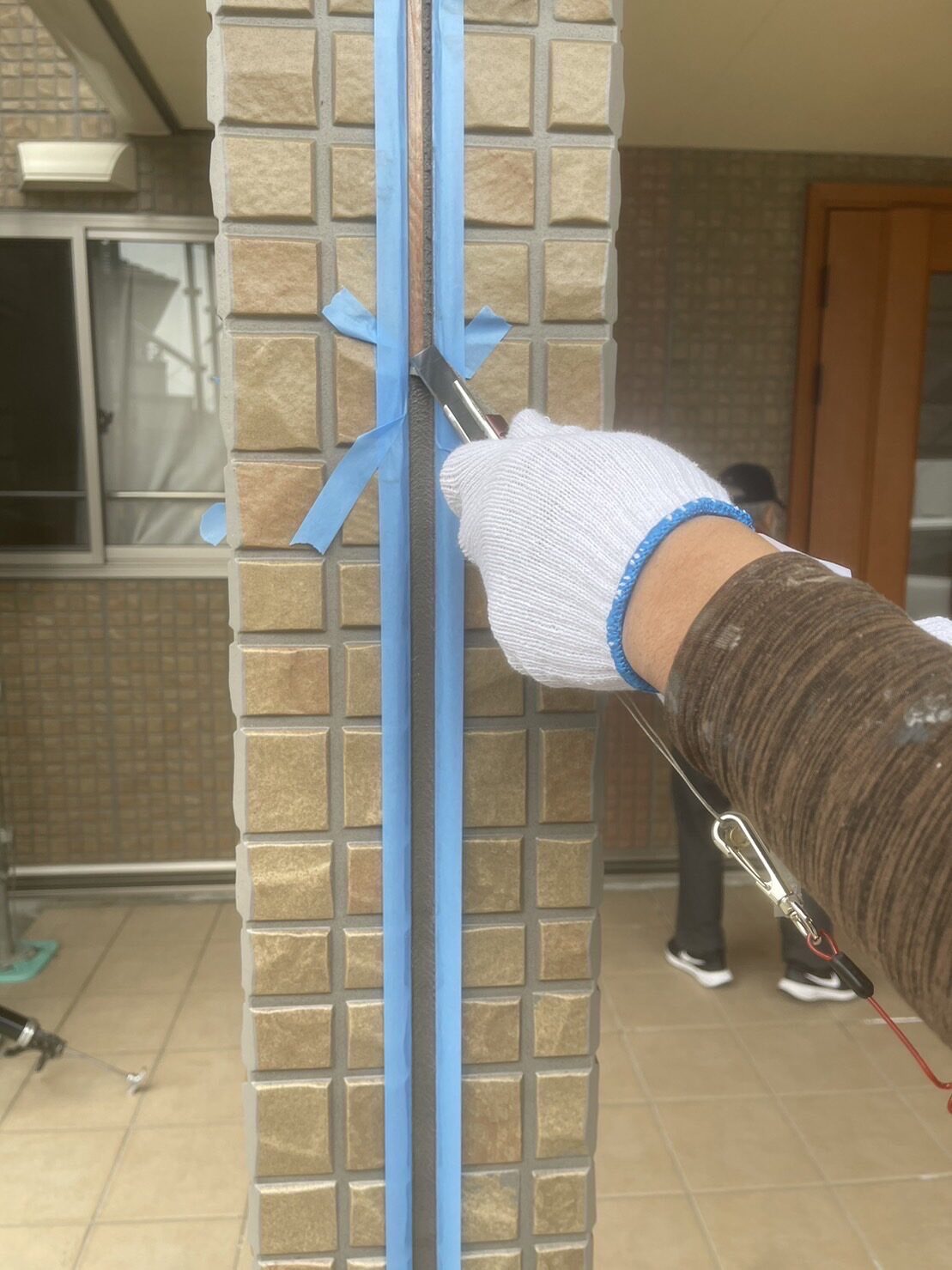 シーリング打ち替え作業