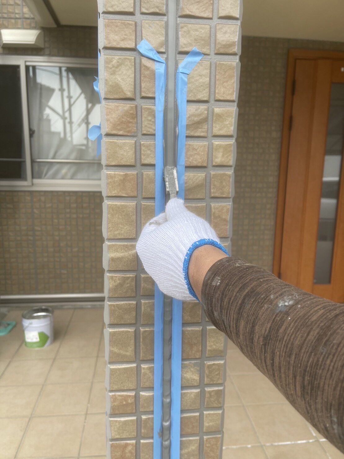 シーリング打ち替え作業