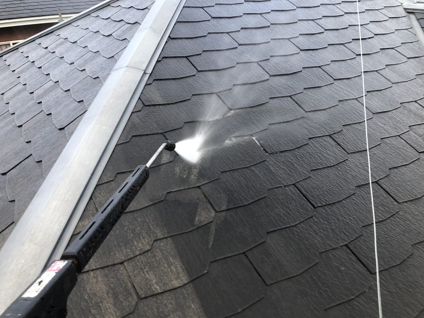 屋根 高圧洗浄