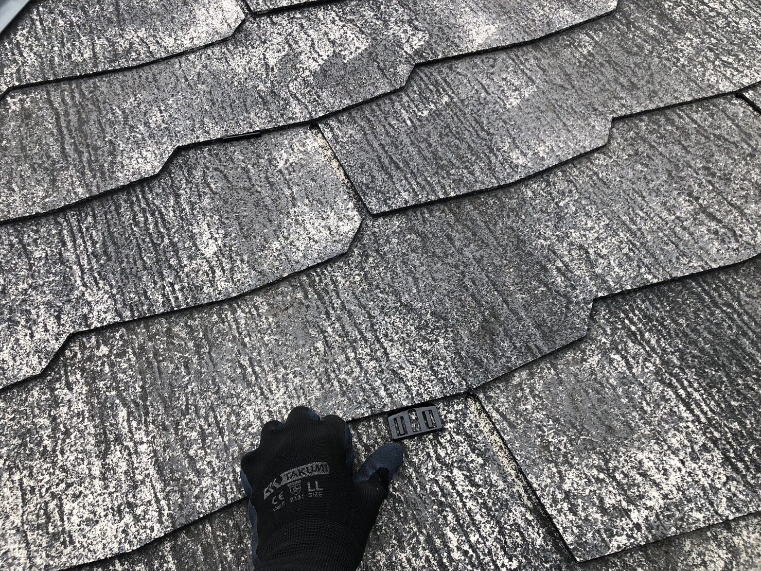 屋根 タスペーサー取り付け