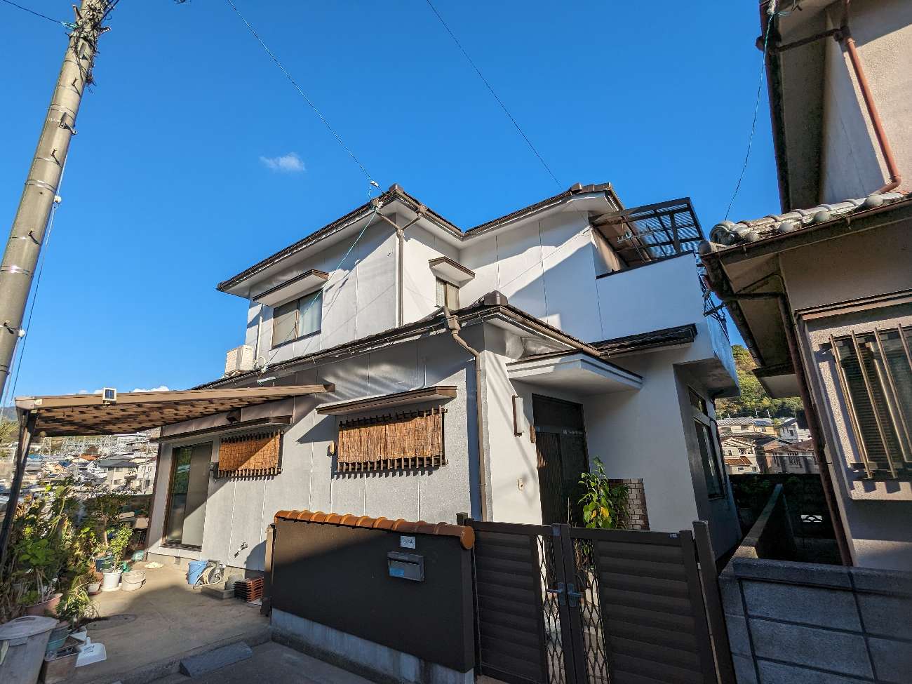 松山市　長井様邸　外壁塗装　屋根葺き替え　2023/10/26　