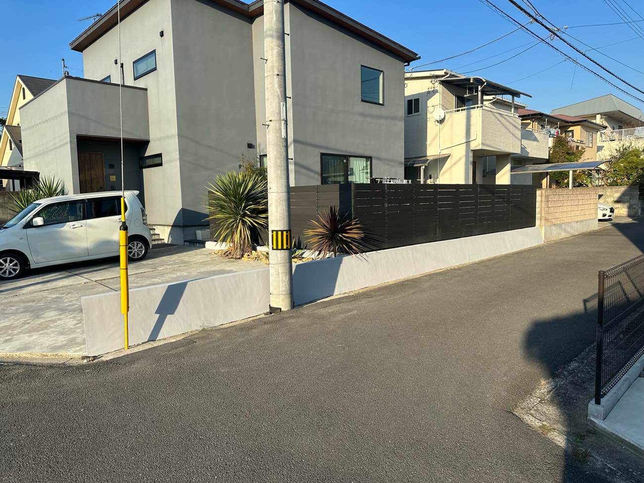 東温市　T.H様邸　外塀塗装　2023/11/11