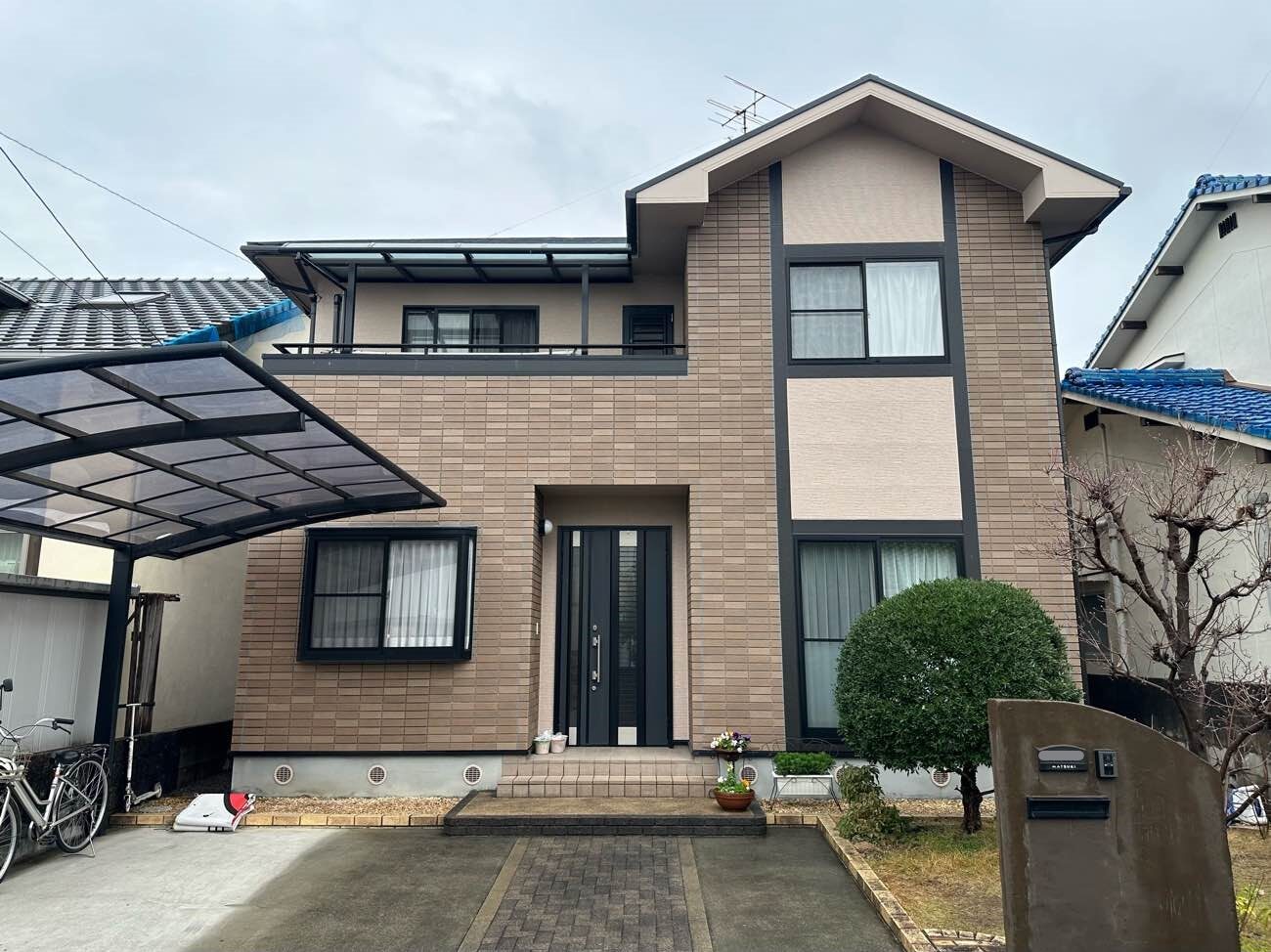 松山市　T.M様邸　外壁塗装　屋根塗装　2024/2/26