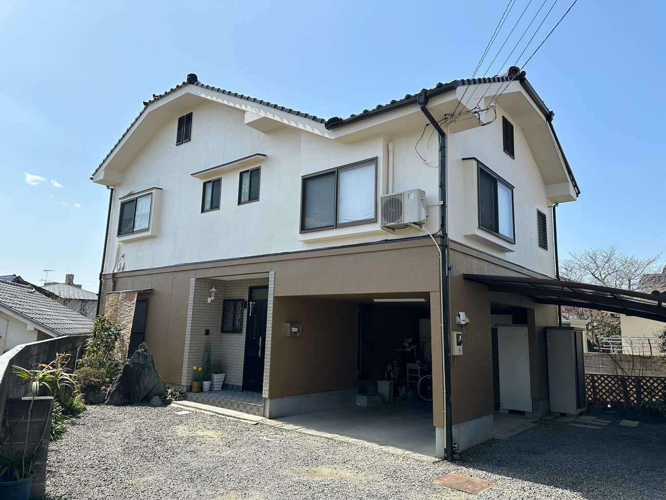 松山市　千葉様邸　外壁塗装　2024/3/28