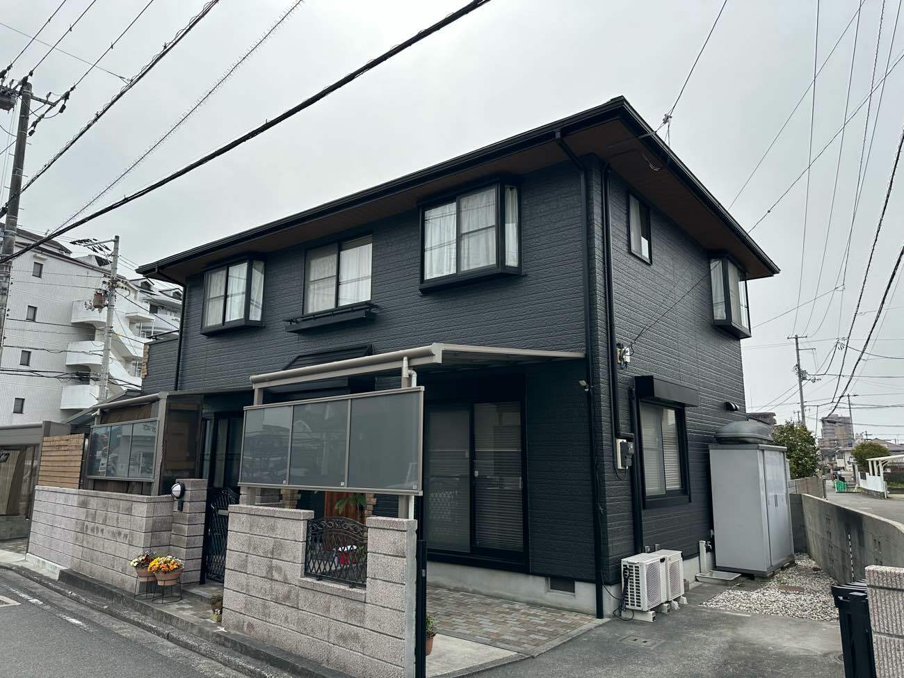 松山市　匿名様邸　外壁塗装　屋根塗装　2024/4/13