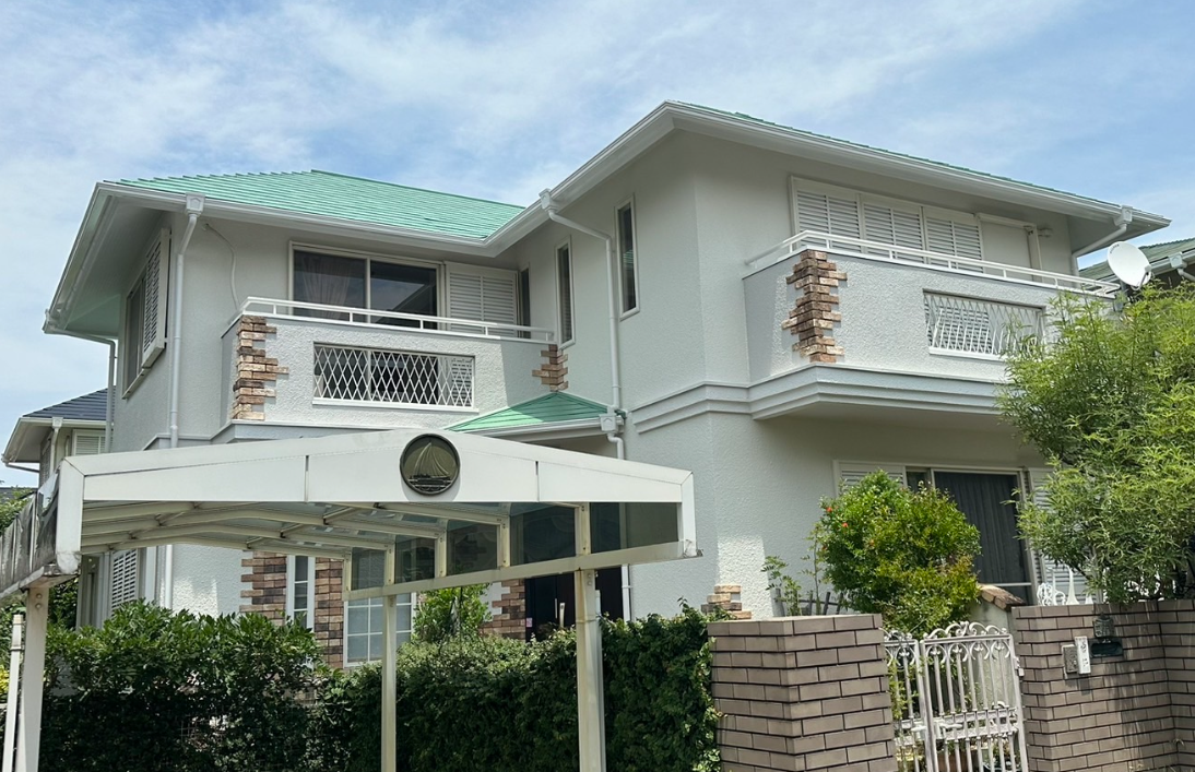 福岡市西区　匿名様　外壁塗装工事　屋根塗装工事　築30年