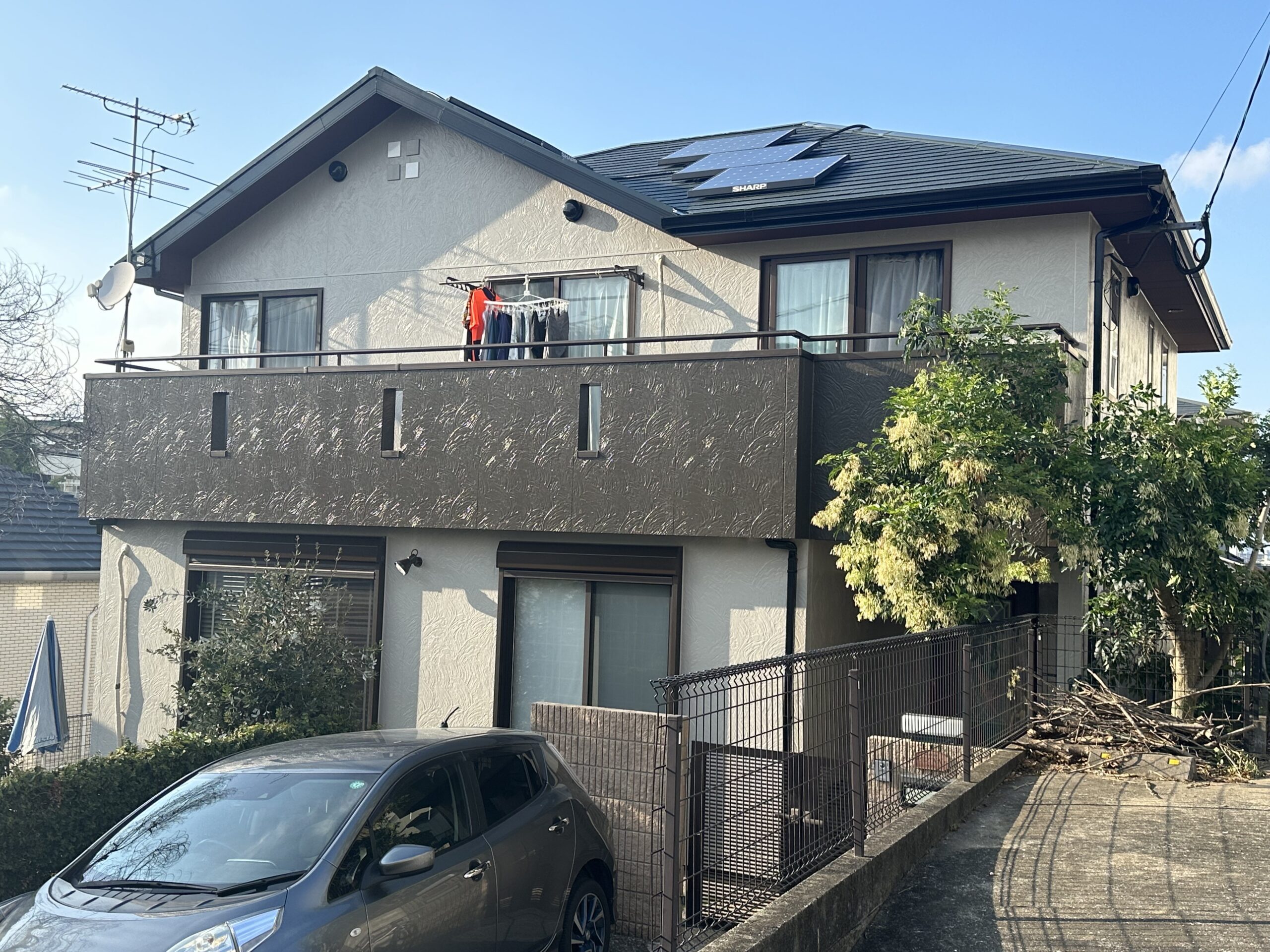 福岡市中央区　F様　外壁塗装工事　屋根塗装工事　築18年