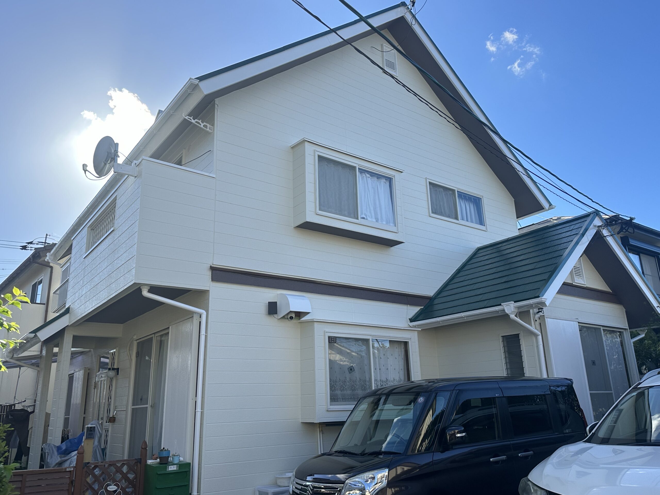 福岡市早良区　本村様　外壁塗装工事　屋根塗装工事　築36年