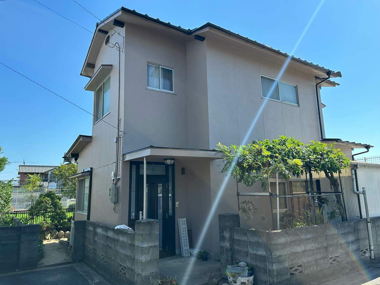 松山市　匿名様邸　外壁塗装　屋根塗装　2024/9/14