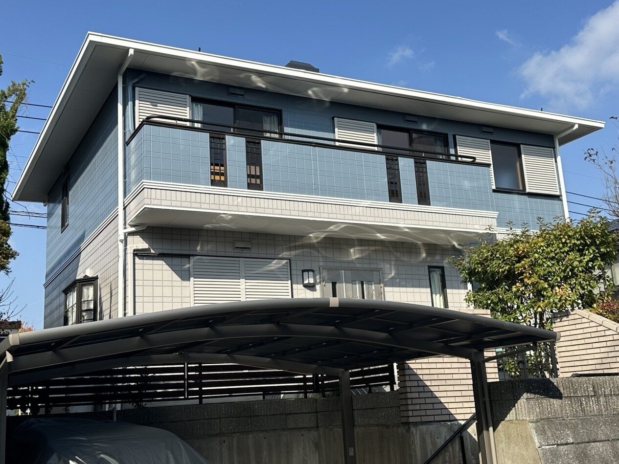 福岡市西区　原田様邸　外壁塗装工事　屋根塗装工事　築30年