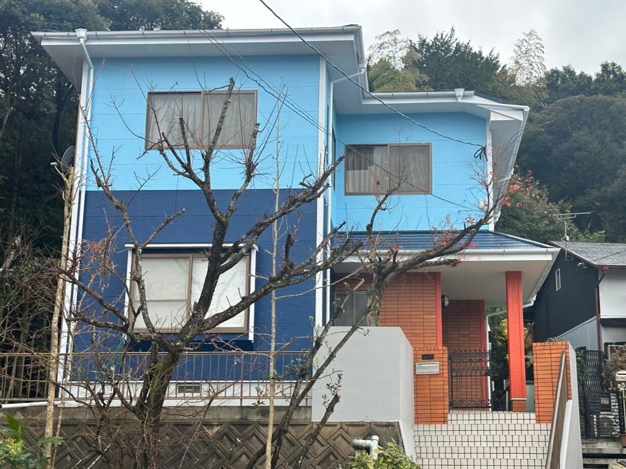 福岡市早良区　O様邸　外壁塗装工事　屋根塗装工事　築34年
