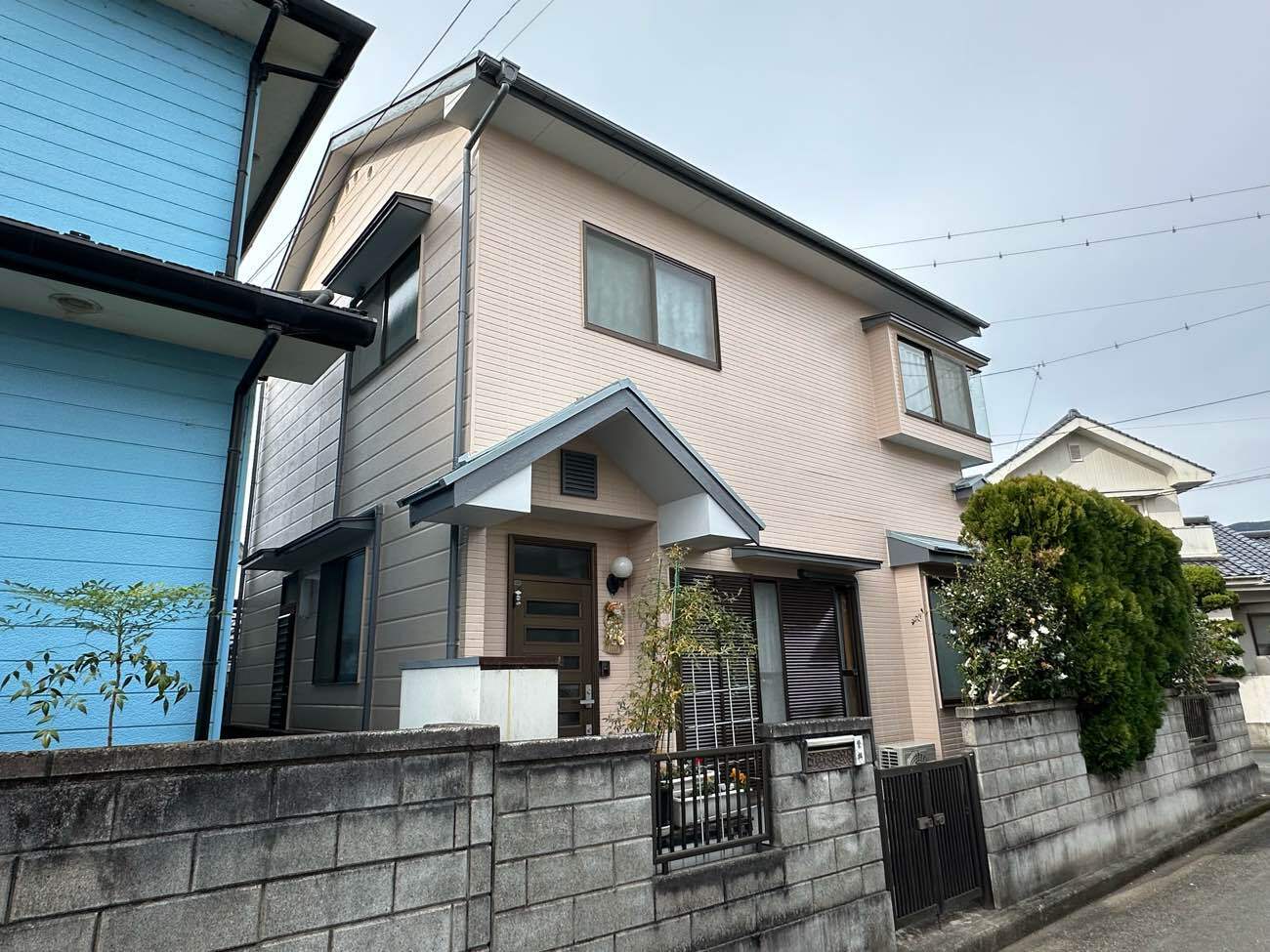 大洲市　繁桝義一様邸　外壁塗装　屋根塗装　2025/1/23