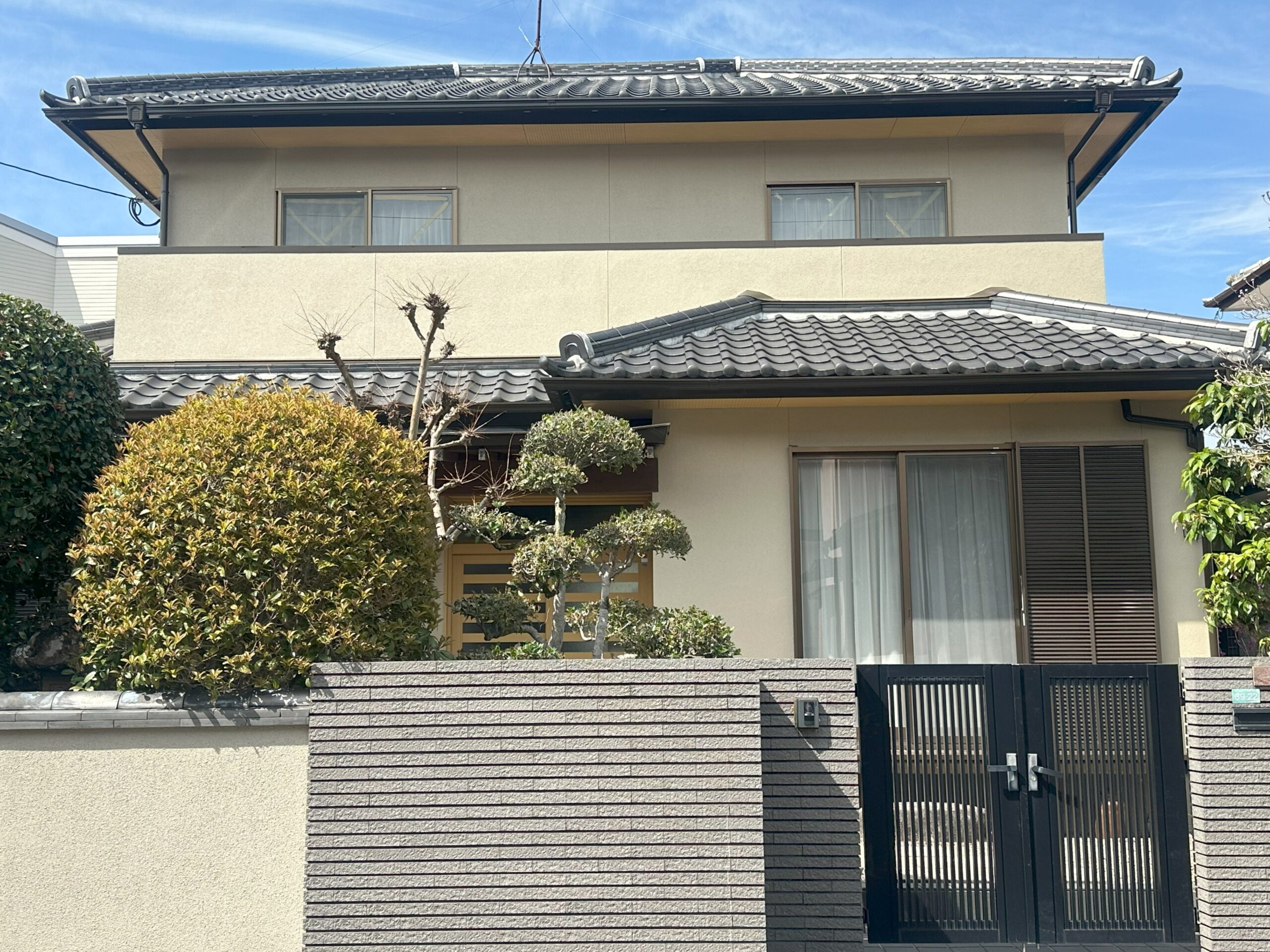 福岡市早良区　H様邸　外壁塗装工事　築25年