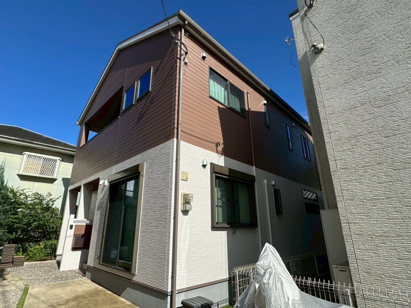 福岡市早良区　T様邸　外壁塗装工事　屋根塗装工事　築10年