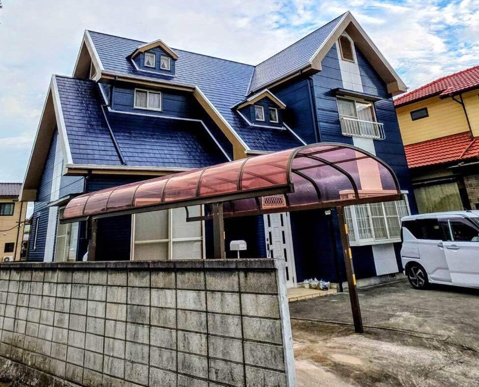 【今治市×外壁屋根塗装工事】深碧×深碧雅で圧倒的艶と耐久性！下地から徹底補修したワンランク上の塗装リフォーム