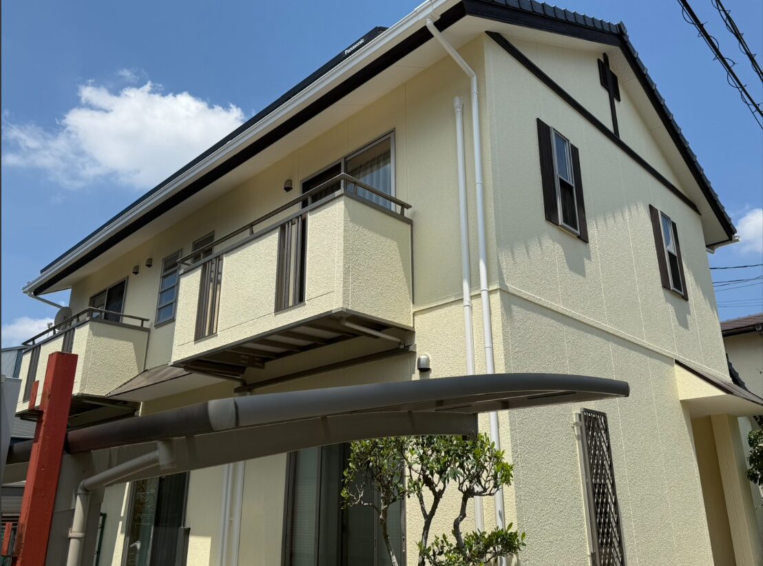 【熊本市中央区】築22年住宅の外壁リフォーム