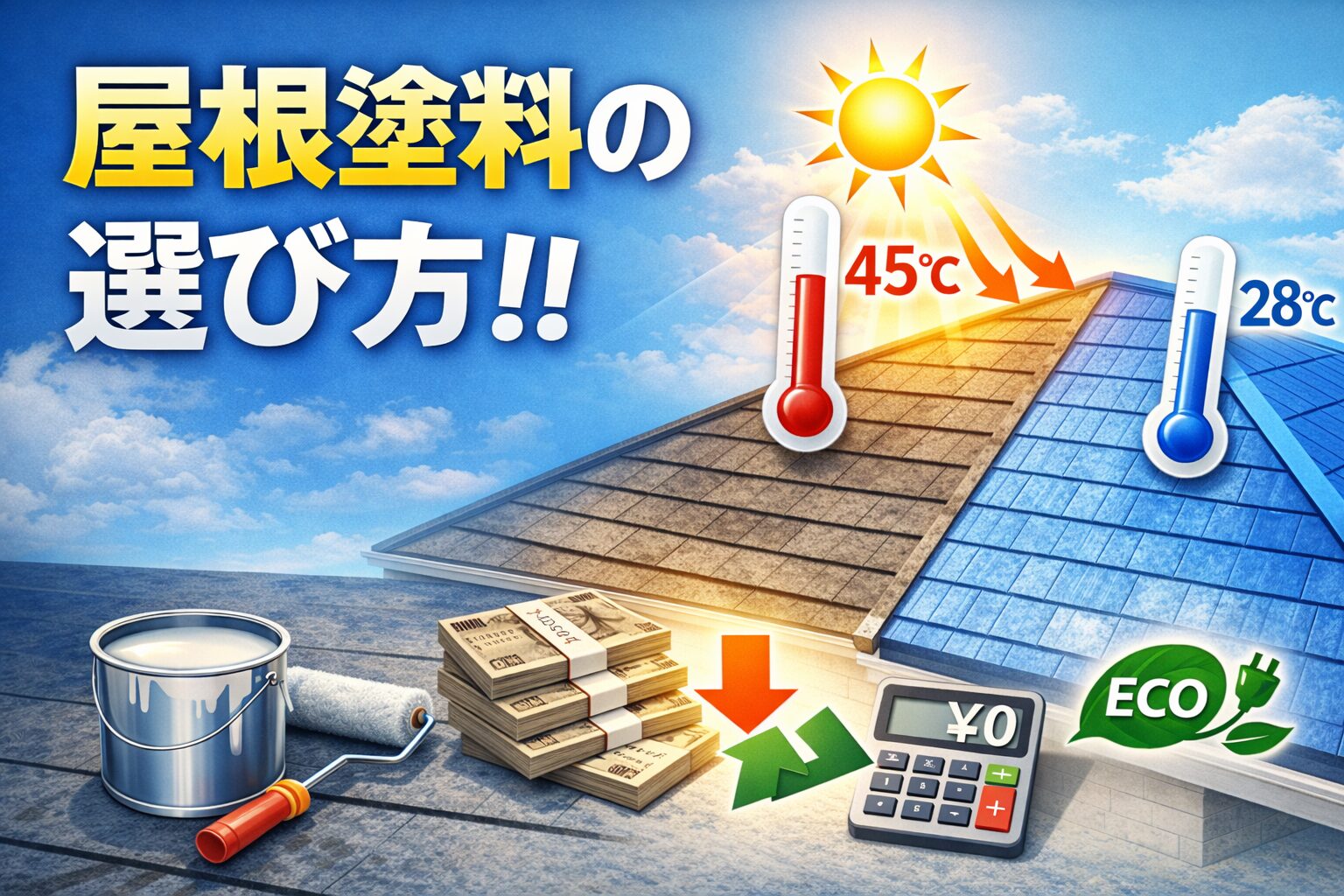 屋根塗料の選び方！！｜長持ちさせるために知っておきたいポイント