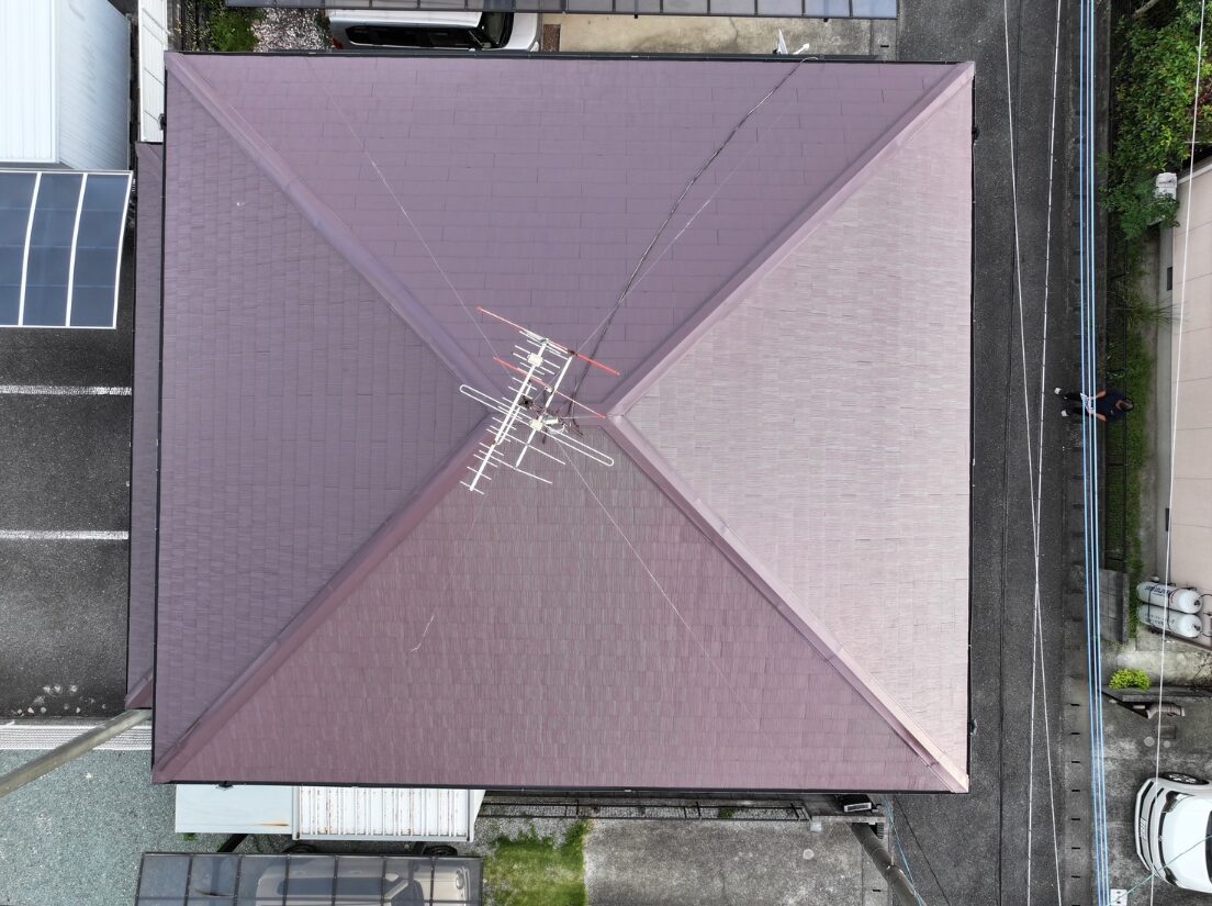 【宇土市】コロニアル屋根を無機塗料で塗装