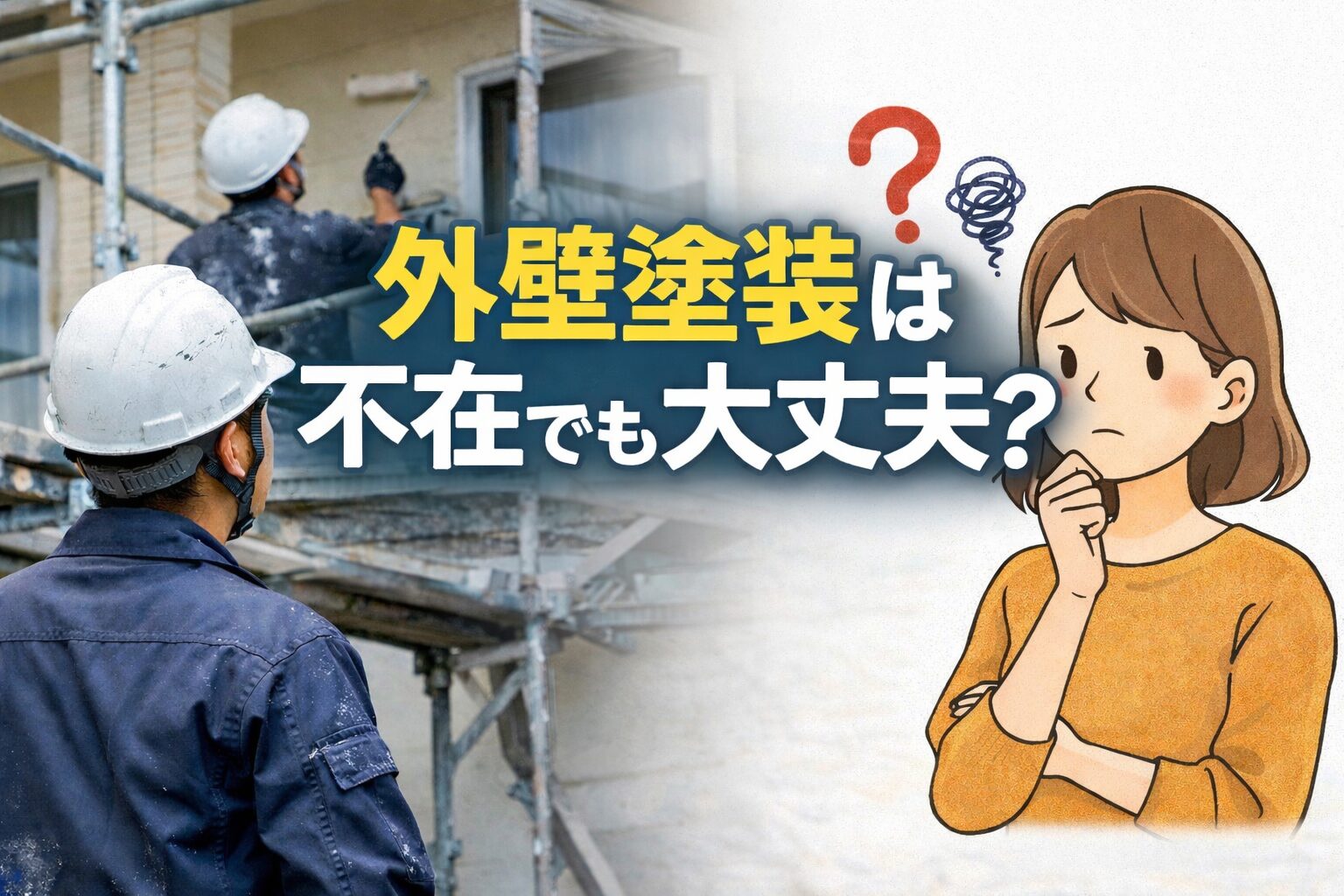 【日中いなくても大丈夫？外壁塗装と留守中の工事について解説】