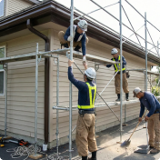 足場解体・引き渡し