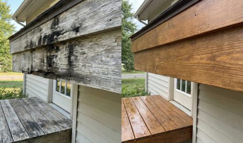 木部（破風板・ウッドデッキ）