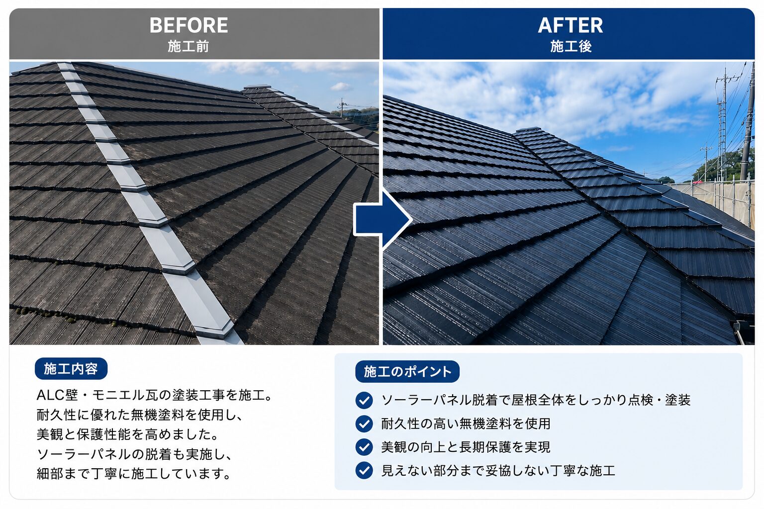 【施工事例】平屋住宅の外壁・屋根塗装工事が完了しました！