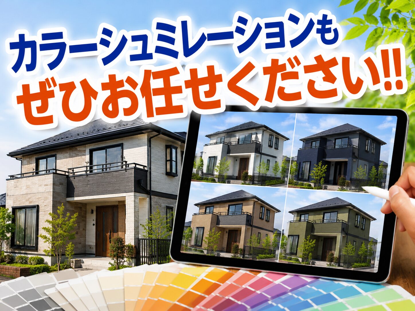 【カラーシュミレーションもぜひお任せください！！】