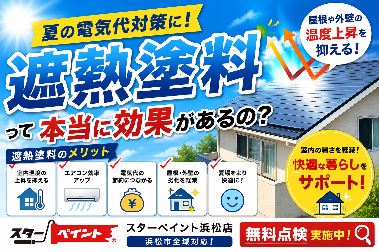 【夏の電気代対策に！遮熱塗料って本当に効果があるの？】